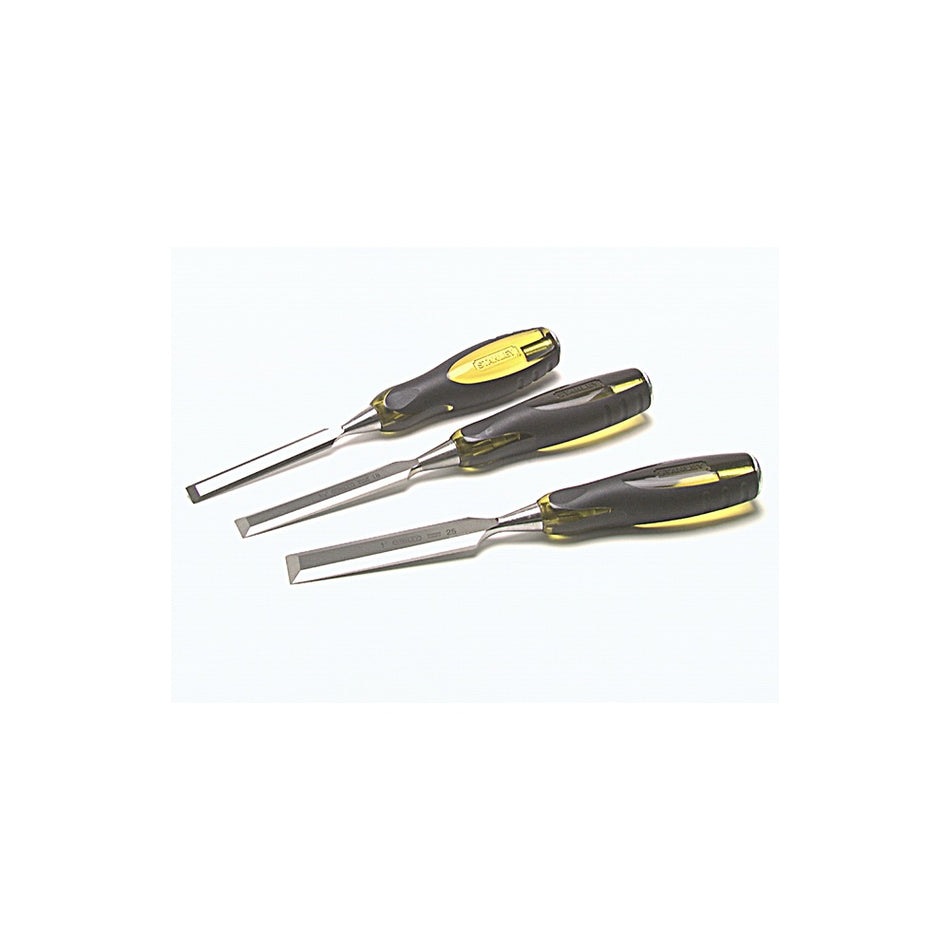 Stanley Tools FatMax Bevel Edge Chisel with Thru Tang Set of 3: 12, 18 & 25mm