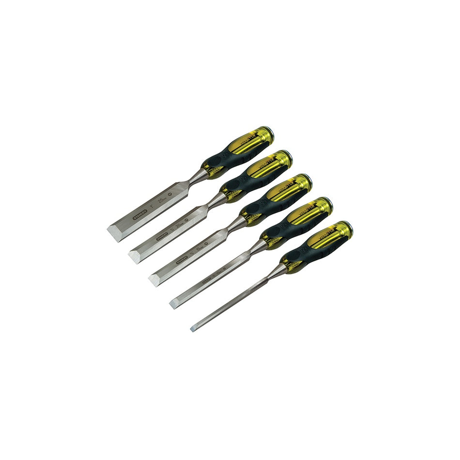 Stanley Tools FatMax Bevel Edge Chisel with Thru Tang Set of 5: 6, 12, 18, 25 & 32mm
