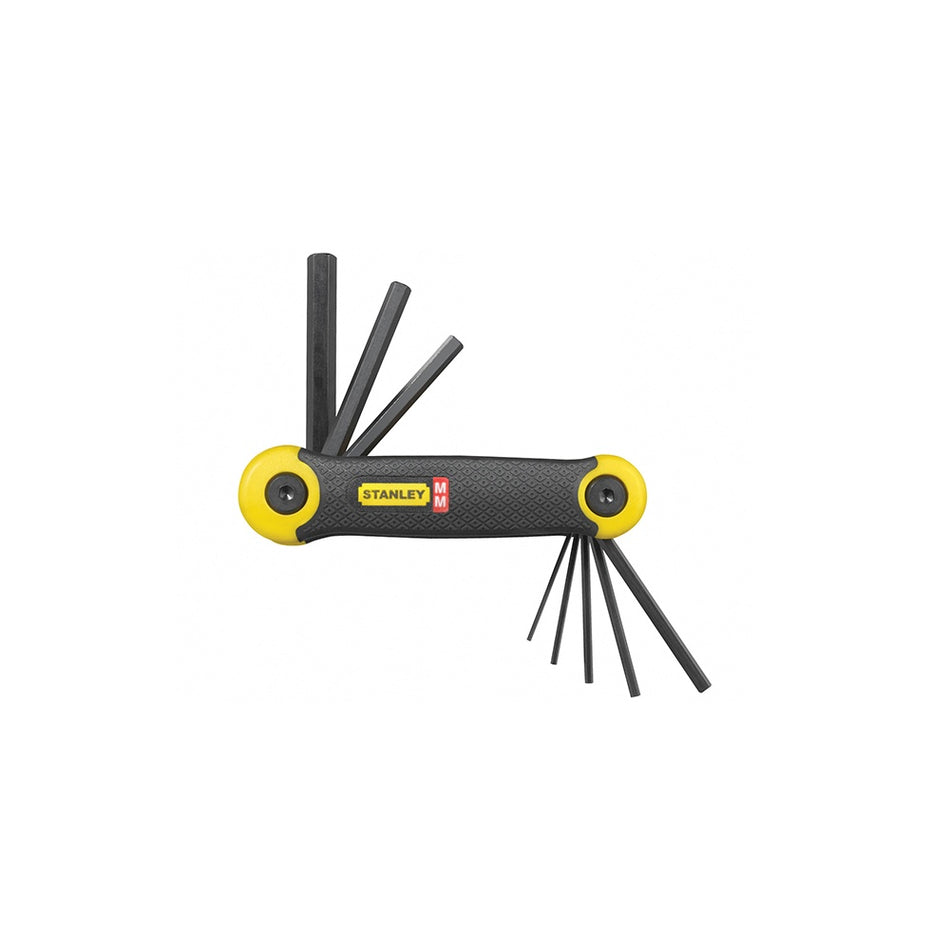 Stanley Tools Hexagon Key Folding Set of 8 Metric (1.5-8mm)