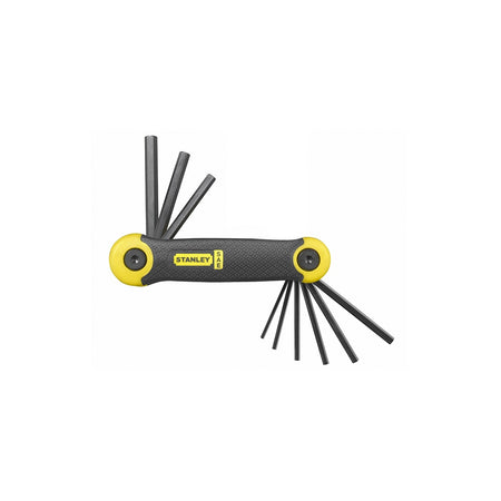 Stanley Tools Hexagon Key Folding Set of 9 Imperial (5/64 - 1/4in)
