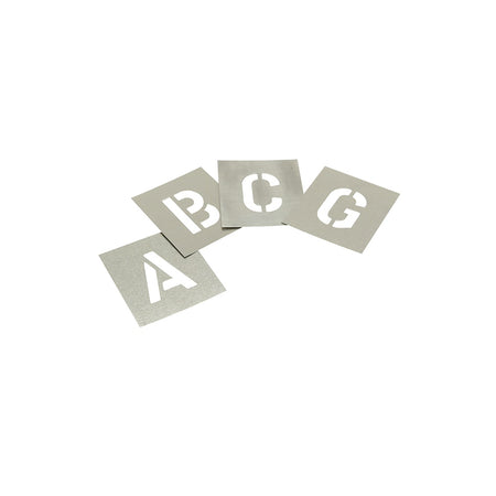 Stencils Set of Zinc Stencils - Letters 1.1/2in