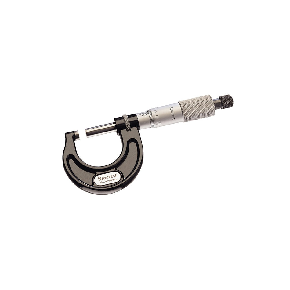 Starrett 436.1XRL-2 Outside Micrometer 1-2in Graduation .001in