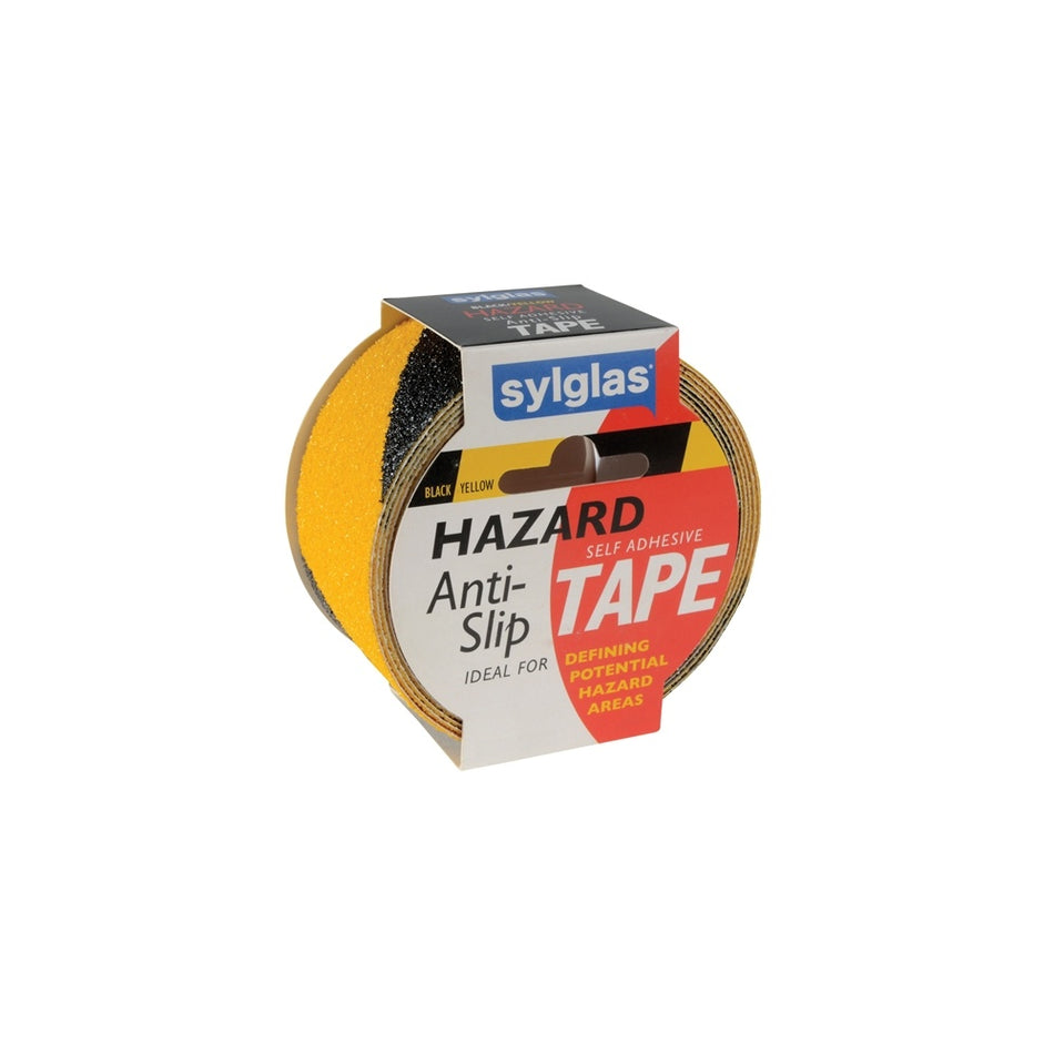 Sylglas Anti-Slip Tape 50mm x 18m Black & Yellow