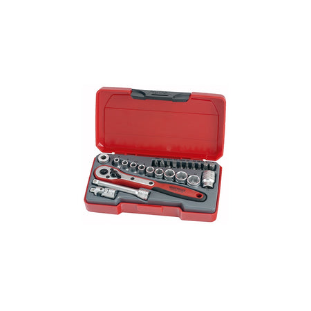 Teng T1424 Socket Set of 24 Metric 1/4in Drive