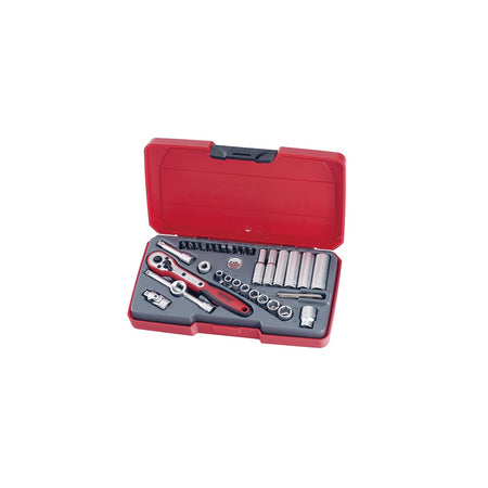 Teng T1435AF Socket Set of 35 A/F 1/4in Drive