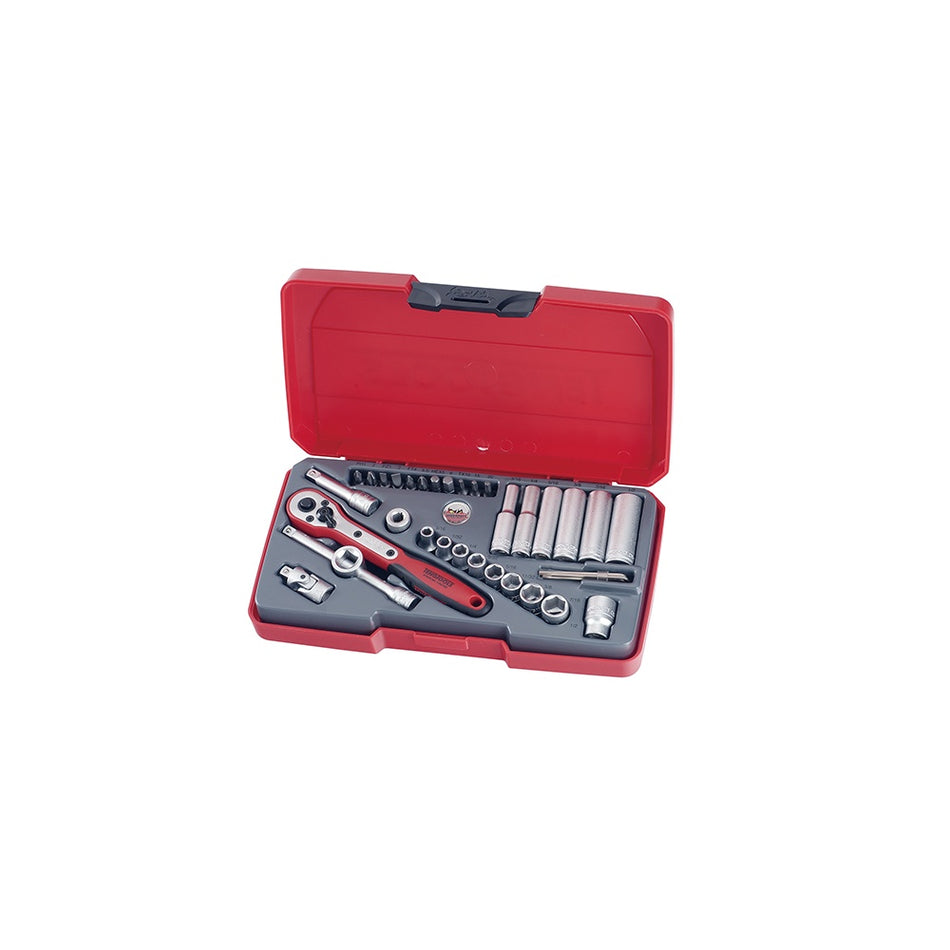Teng T1435AF Socket Set of 35 A/F 1/4in Drive