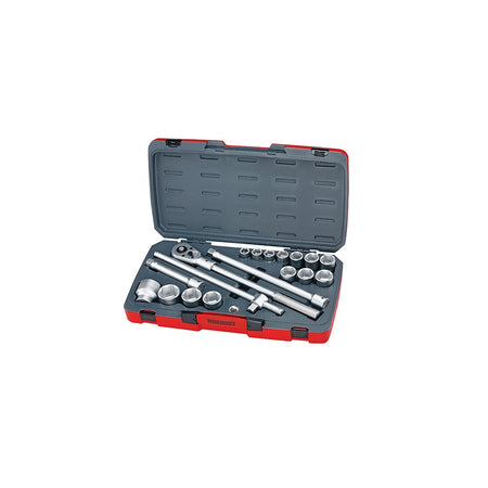Teng T3418-6 Socket Set of 18 Metric 3/4in Drive