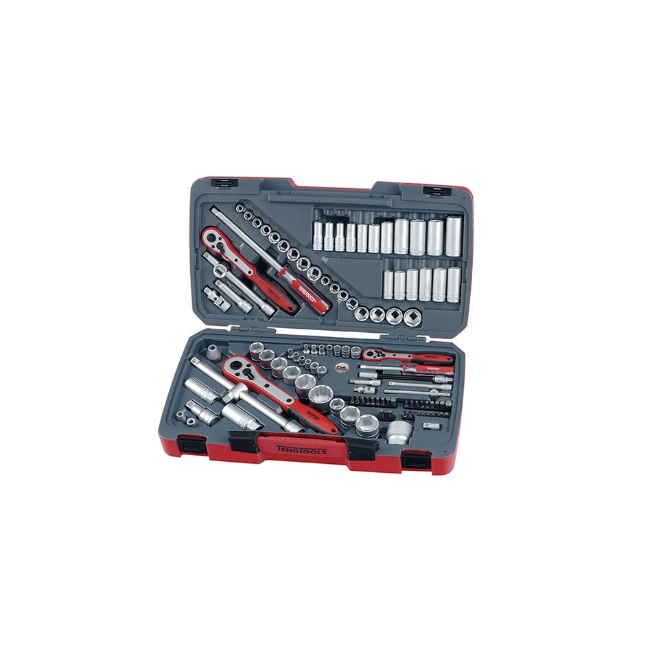 Teng TM111 Tool Set of 111 Metric & AF 1/4, 3/8, 1/2in Drive