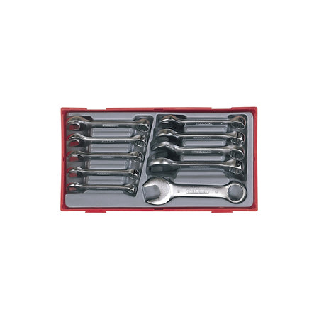 Teng TT6010M 10 Piece Midget Combination Spanner Set Metric