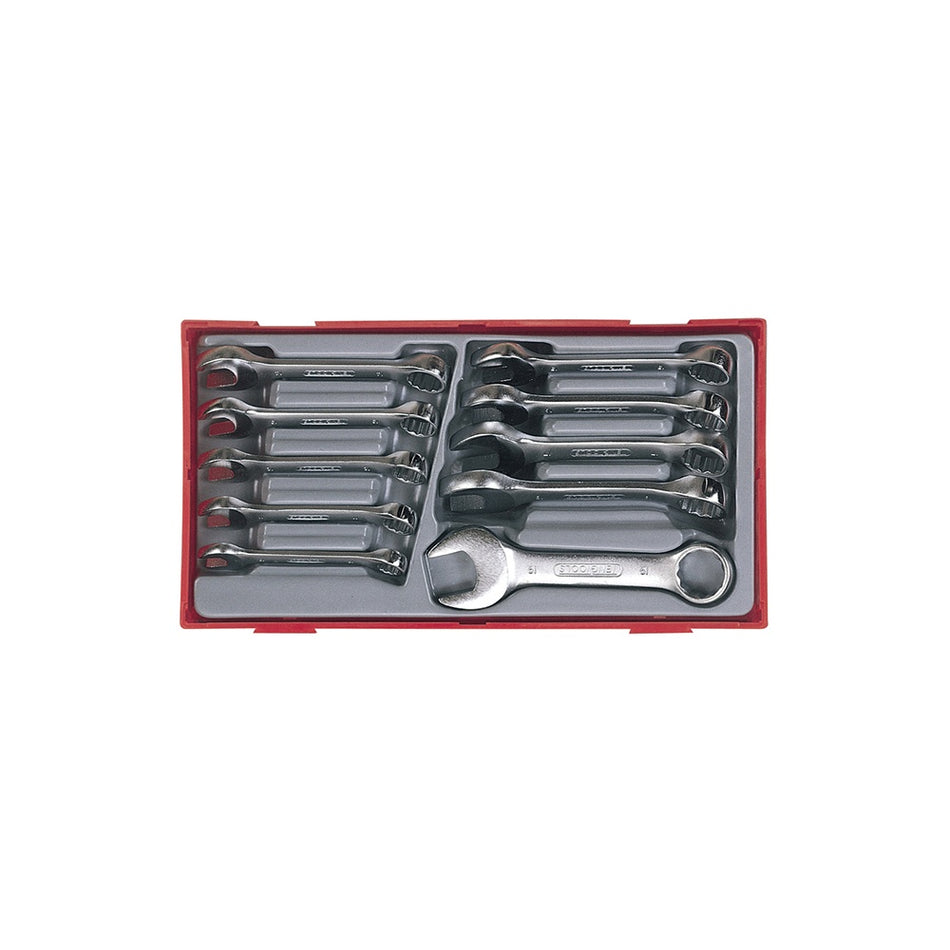 Teng TT6010M 10 Piece Midget Combination Spanner Set Metric