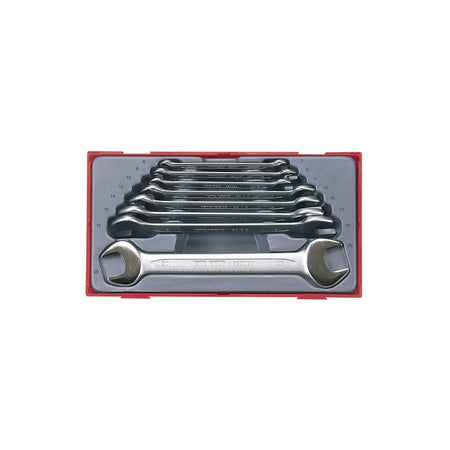 Teng TT6208 8 Piece Metric Open End Spanner Set