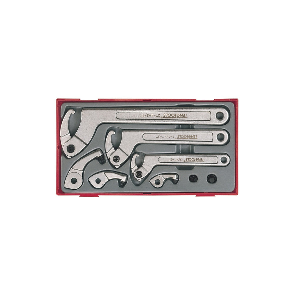 Teng TTHP08 8 Piece Hook & Pin Wrench Set