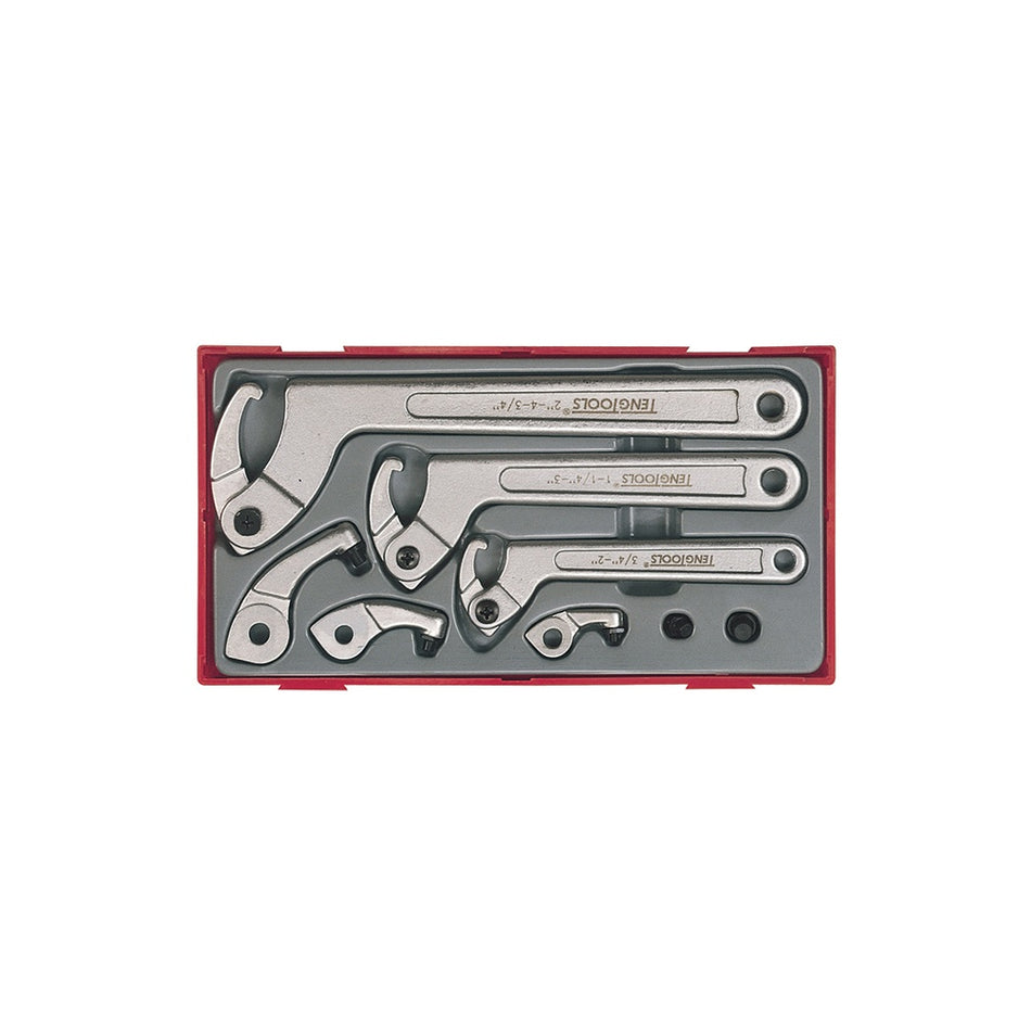 Teng TTHP08 8 Piece Hook & Pin Wrench Set
