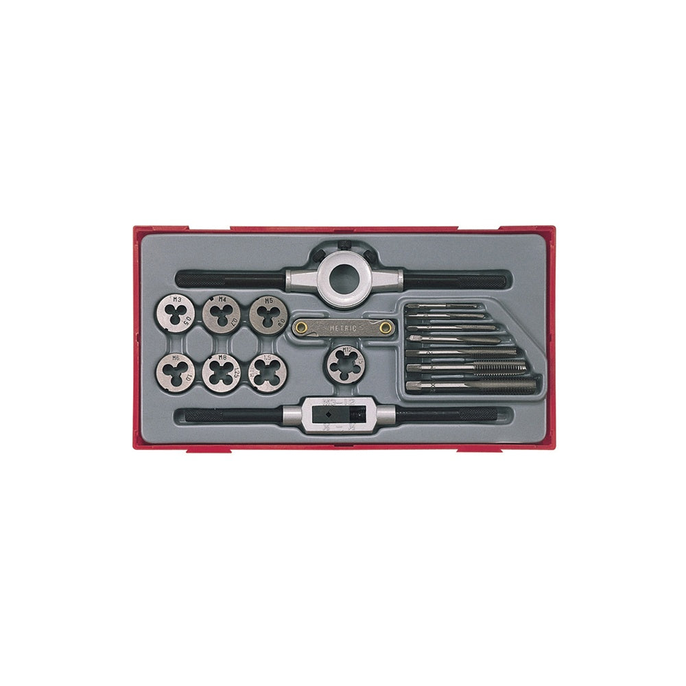 Teng TTTD17 17 Piece Rethreading Tap & Die Set