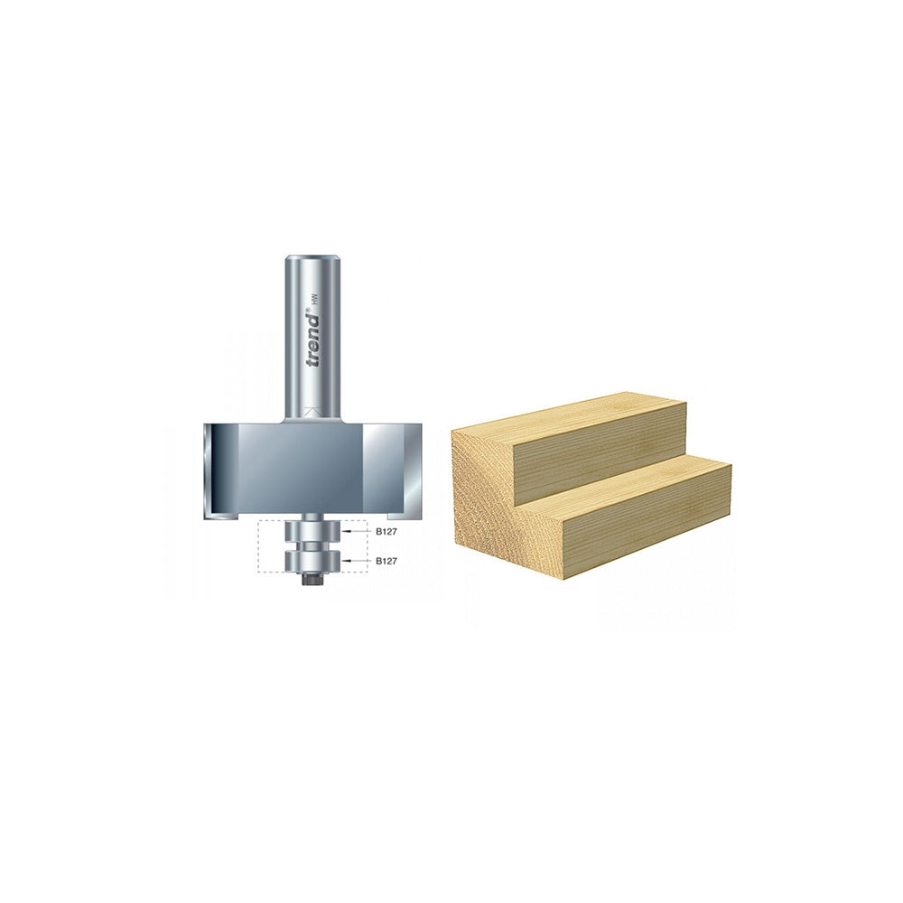 Trend 46/390 x 1/2 TCT Bearing Guided Rebater 22.5mm x 50.8mm
