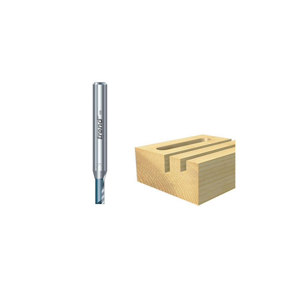 Trend C007 x 1/4 TCT Two Flute Cutter 6.3mm x 19.1mm