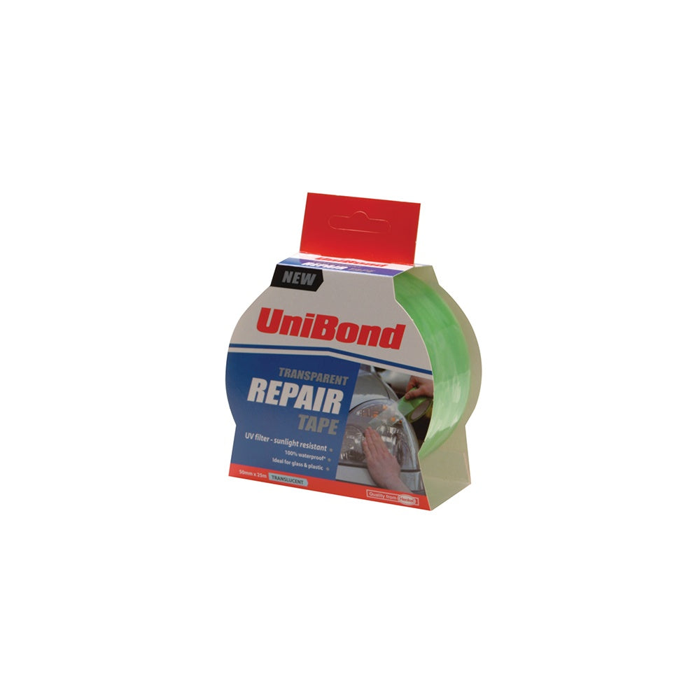 Unibond Transparent Repair Tape 50mm x 25m