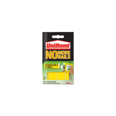 Unibond No More Nails Removable Pads 19mm x 40mm (Pack of 10)