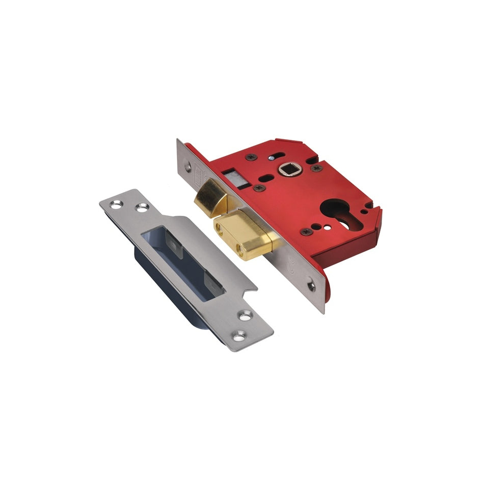 UNION StrongBOLT 22EU EUS-SS-2.5 Euro Sashlock Stainless Steel 68mm 2.5in