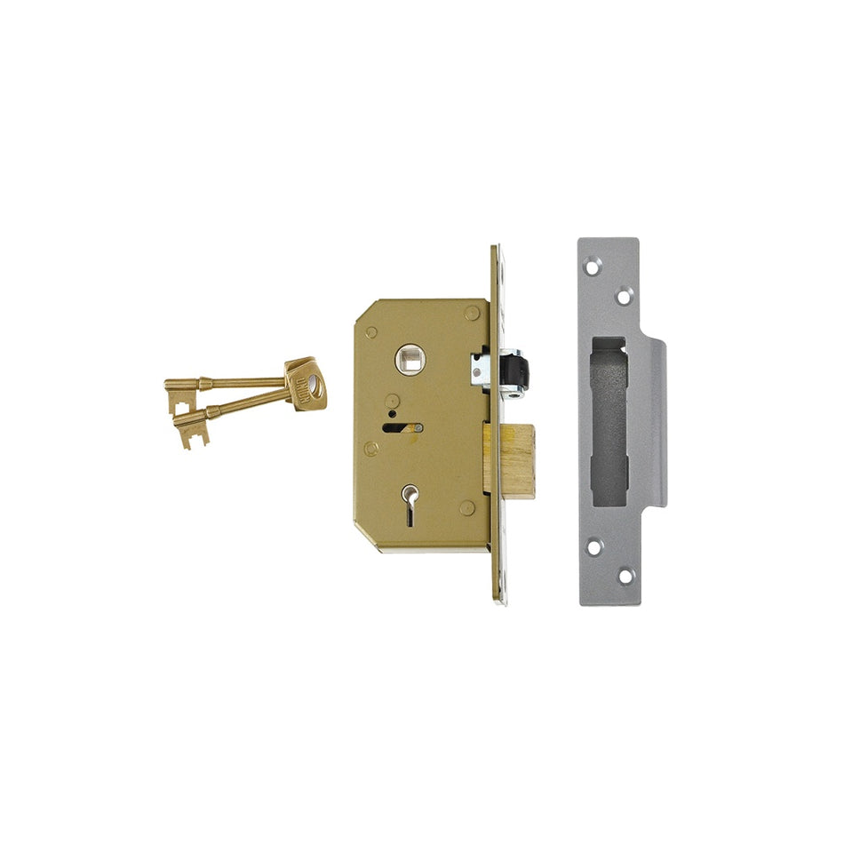UNION 3G115 C Series 5 Lever Deadlock 67mm 2.5in Satin Chrome