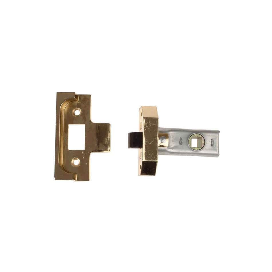 UNION Rebated Tubular Mortice Latch 2650 Electro Brass 63mm 2.5in