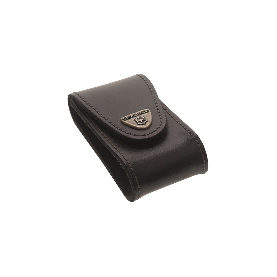 Victorinox Black Leather Belt Pouch (5-8 Layer)