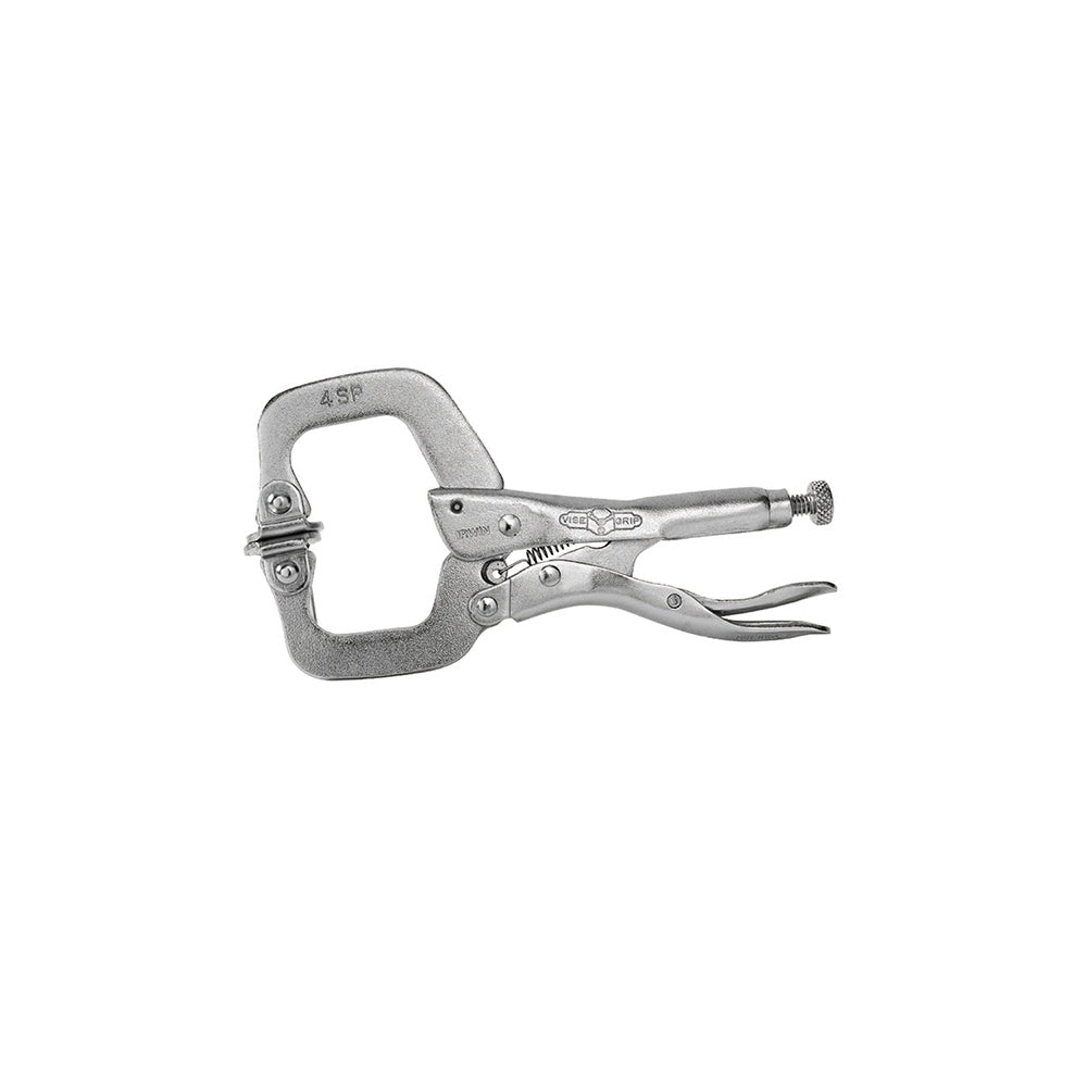 IRWIN Vise-Grip 4SP Locking C Clamp Swivel Pad 100mm (4in)