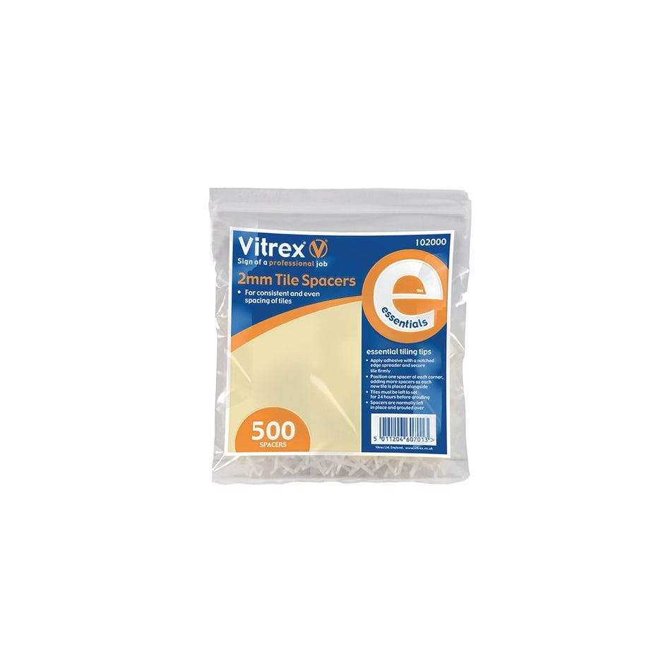 Vitrex 102000 Essential Tile Spacers (500) 2mm
