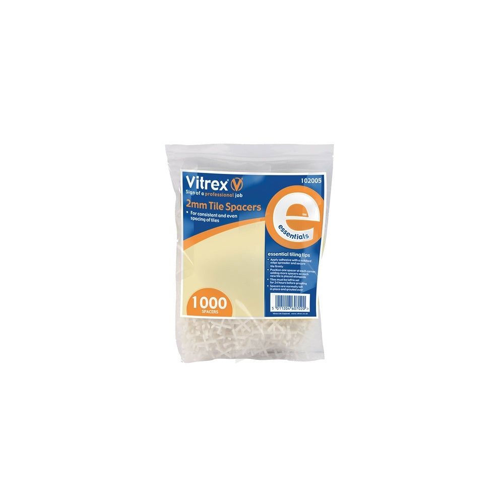 Vitrex 102005 Essential Tile Spacers (1000) 2mm