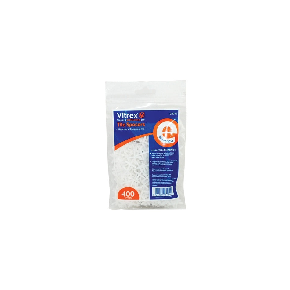 Vitrex 102013 Essential Tile Spacers (400) 3mm