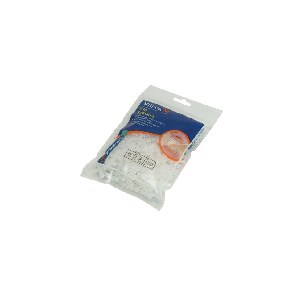 Vitrex 10 2051 Floor Tile Spacers 5.00mm Pack of 250