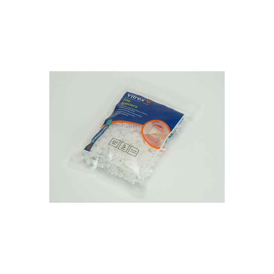Vitrex 10 2252 Wall Tile Spacers 2.5mm Pack of 500