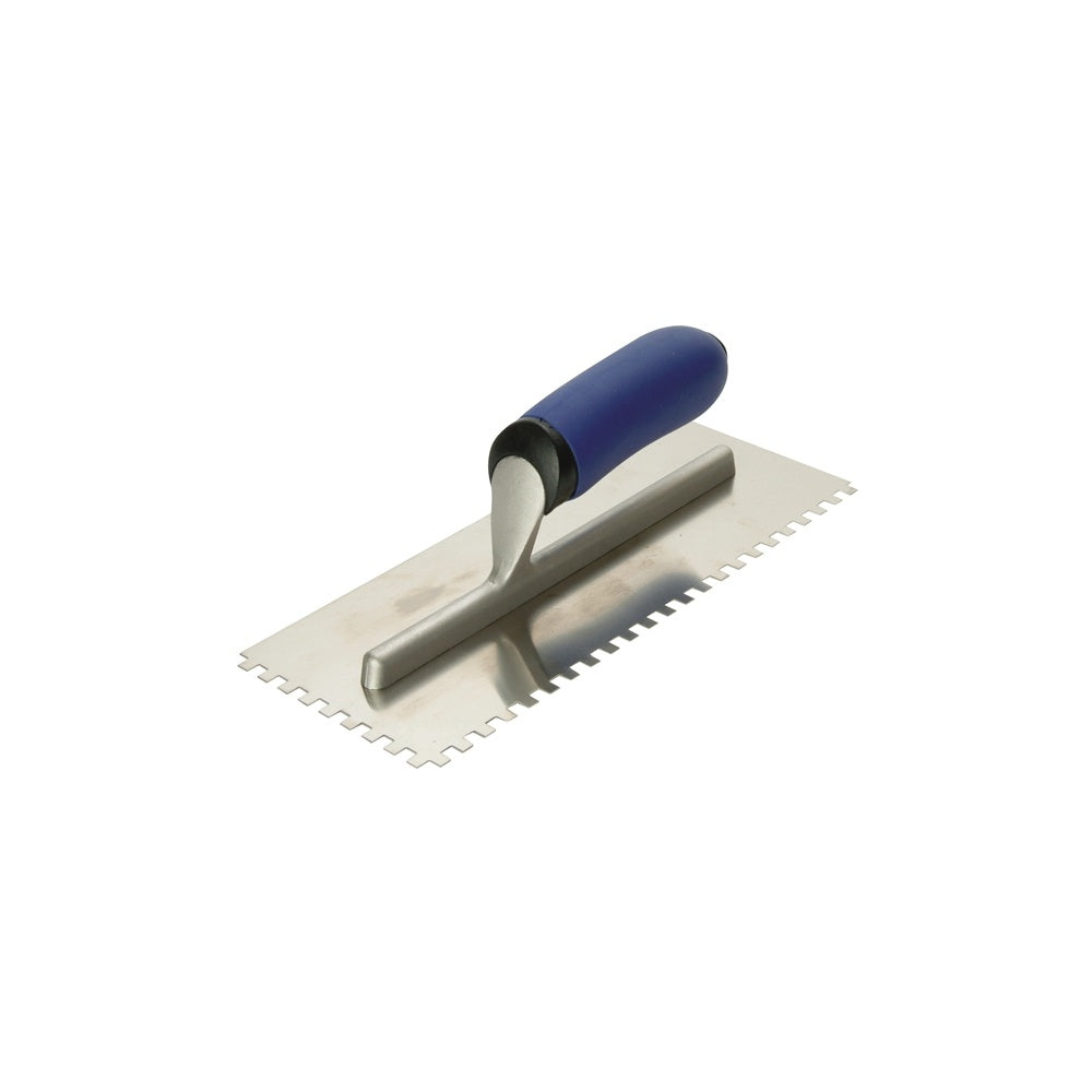 Vitrex Professional Notched Adhesive Trowel Square 6mm Stainless Steel 11in x 4.1/2in