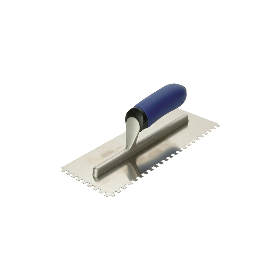 Vitrex Professional Notched Adhesive Trowel Square 6mm Stainless Steel 11in x 4.1/2in