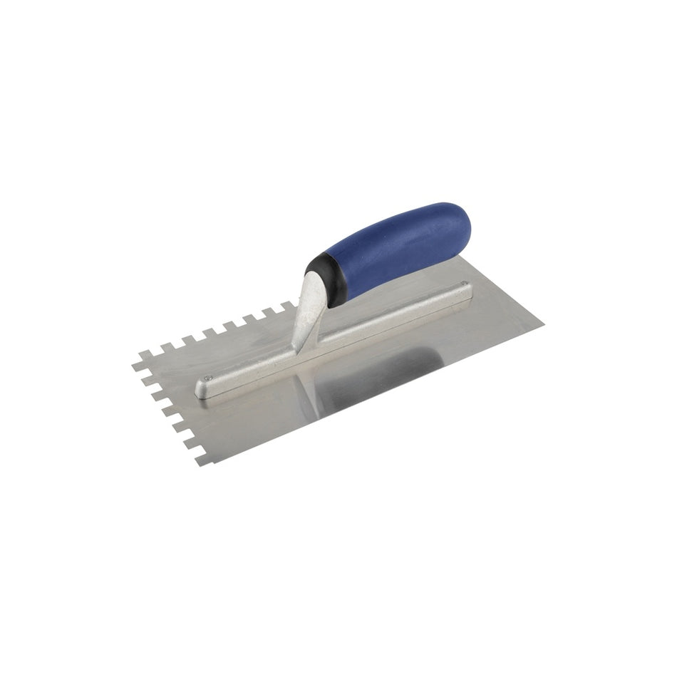 Vitrex Professional Notched Adhesive Trowel Square 8mm Stainless Steel 11in x 4.1/2in