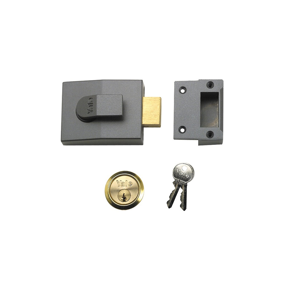 Yale Locks 82 Deadbolt Nightlatch 60mm Backset DMG Finish Box