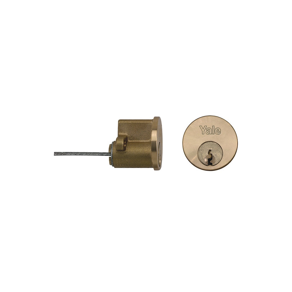 Yale Locks B1109 Replacement Rim Cylinder & 2 Keys Satin Chrome Finish Box