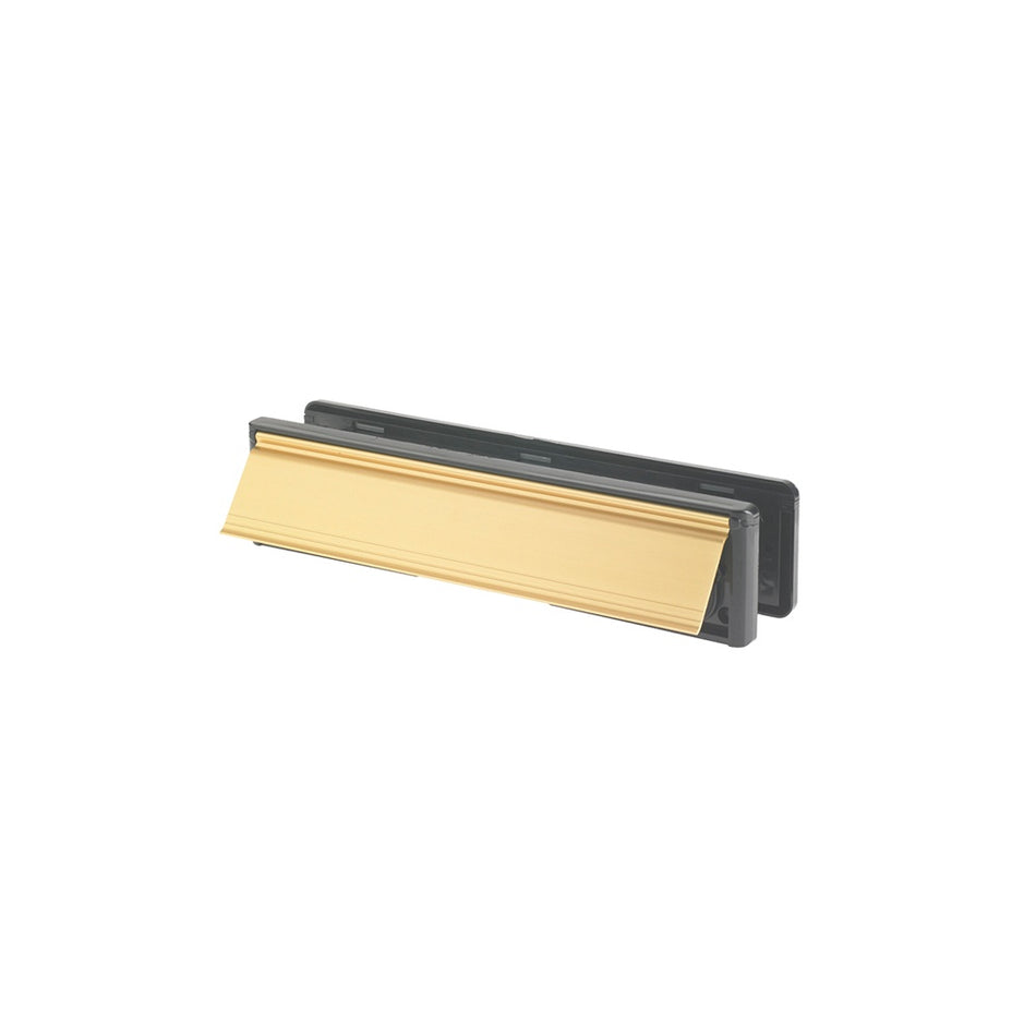 Yale Locks Letter Plate 300mm (12in) Gold Visi