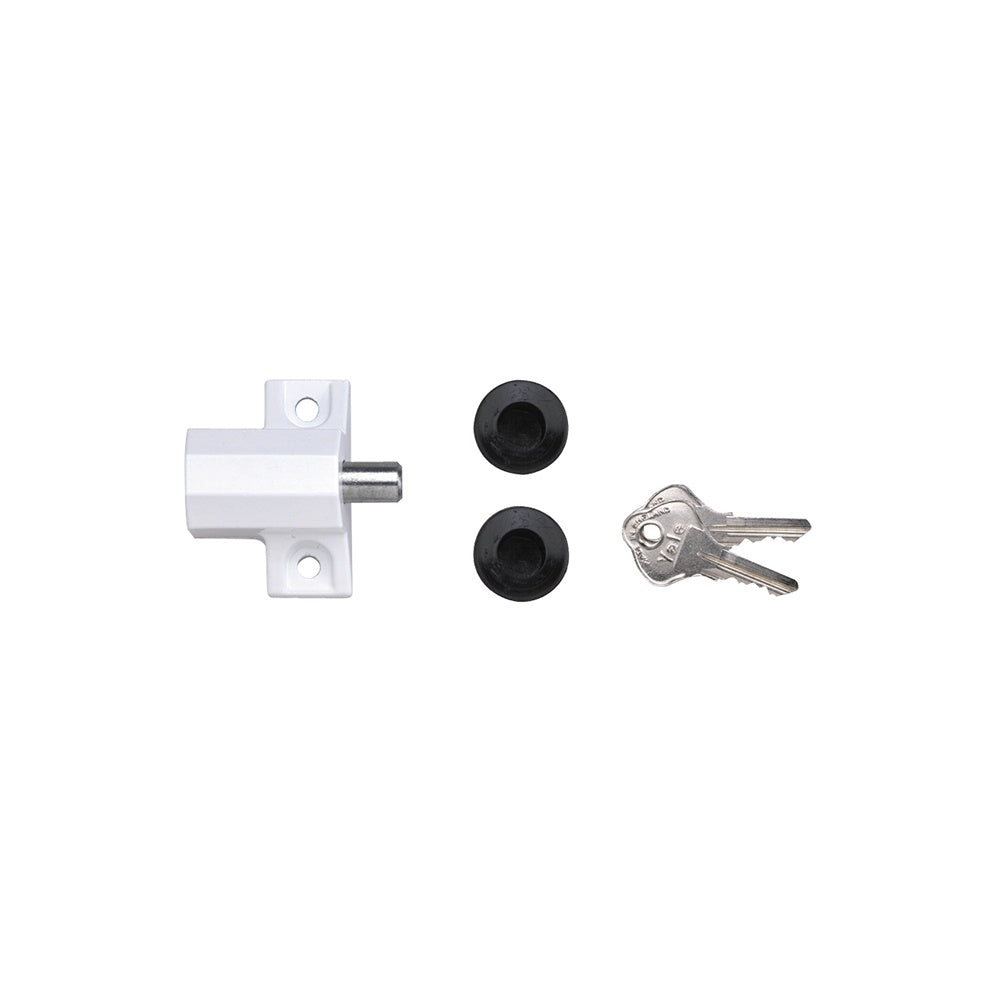 Yale Locks P114 Patio Door Lock White Finish Visi