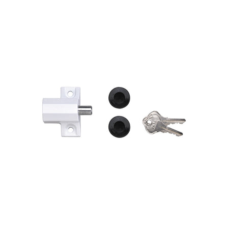 Yale Locks P114 Patio Door Lock White Finish Visi