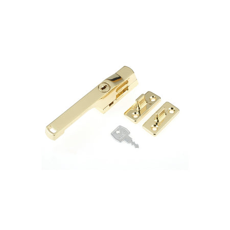Yale Locks P115PB Lockable Window Handle Polished Brass Finish
