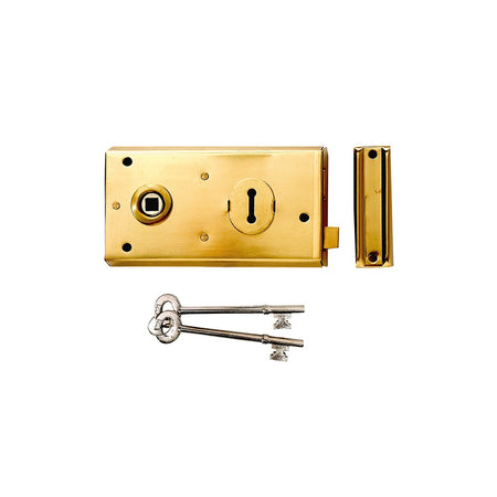 Yale Locks P401 Rim Lock Black Finish 138 x 76mm Visi