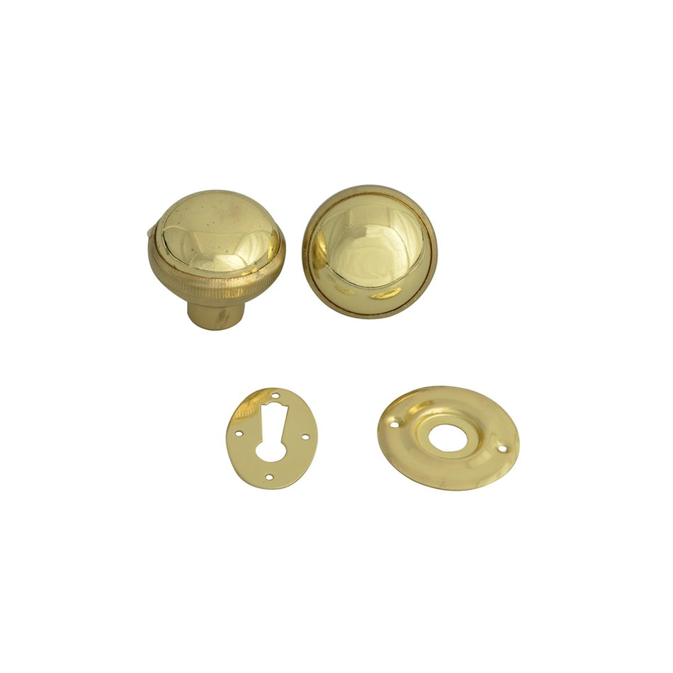 Yale Locks P405 Rim Knob Polished Brass Finish