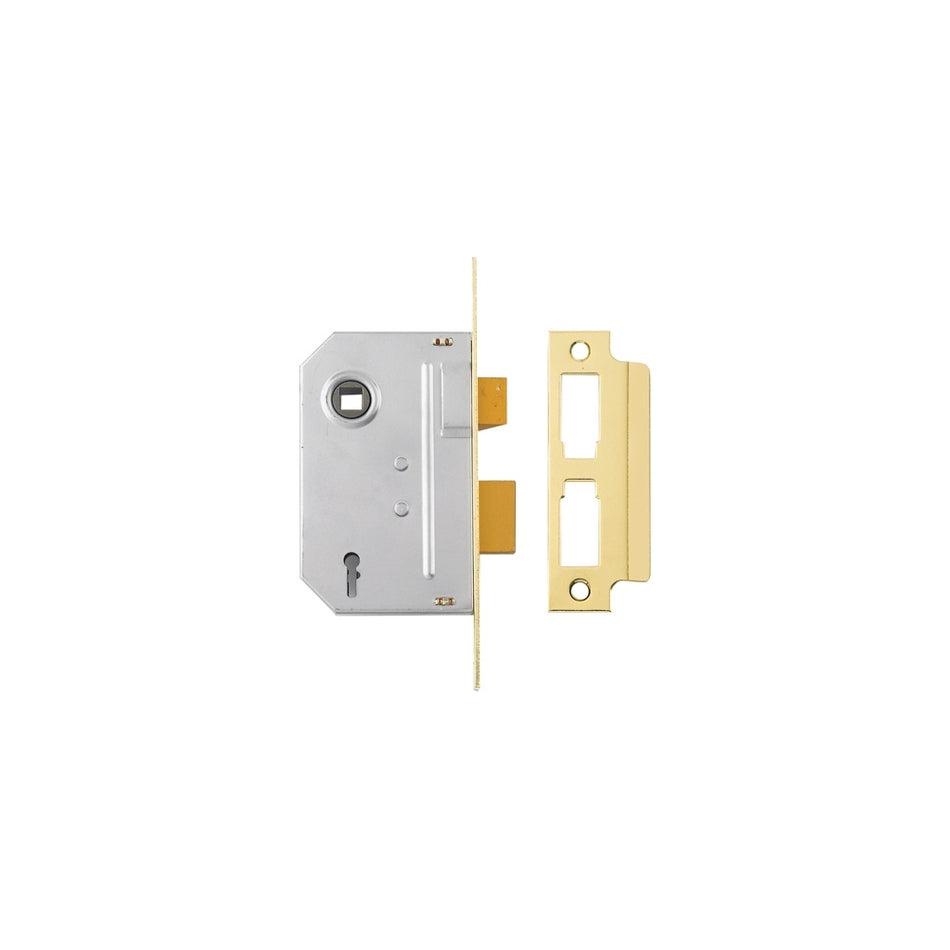 Yale Locks PM246 Internal 2 Lever Mortice Sashlock 80mm 3in Polished Brass