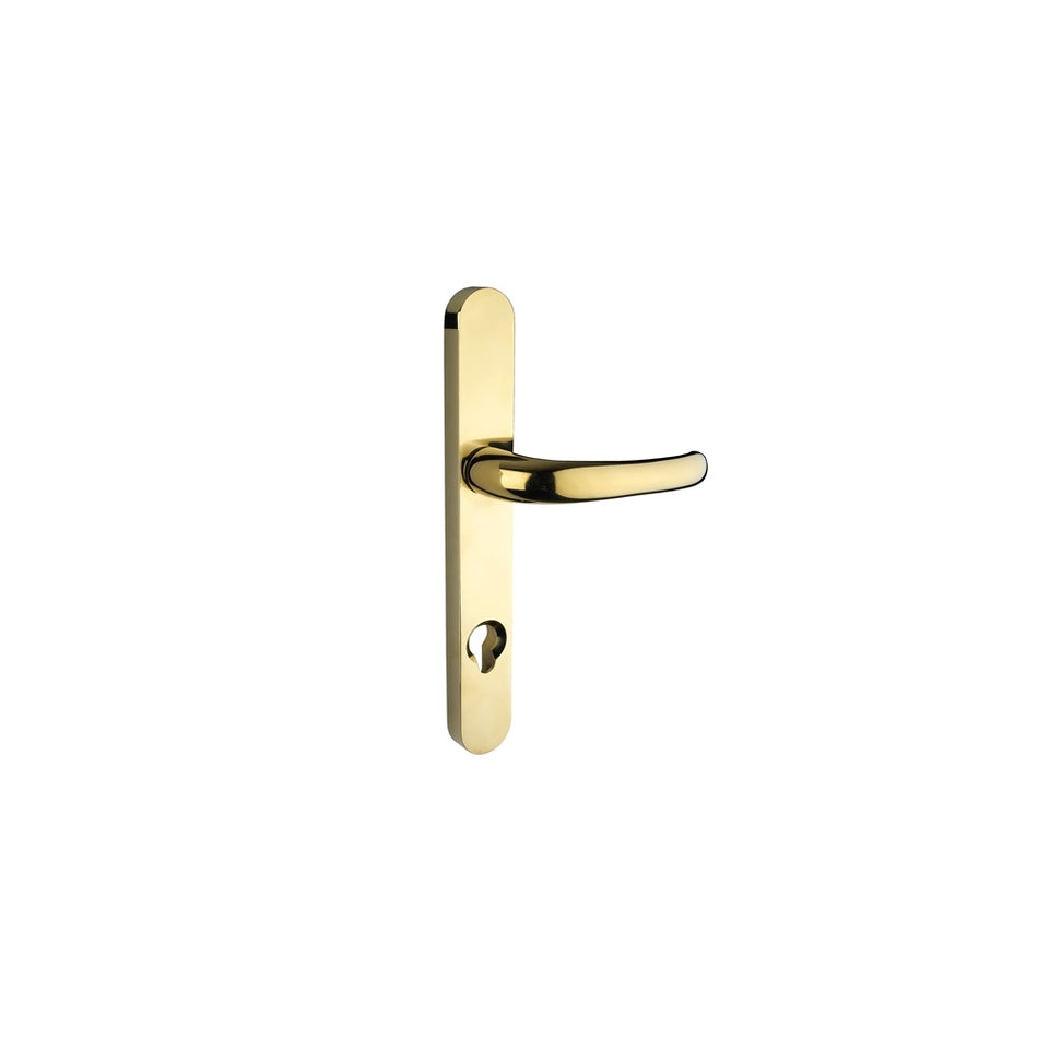Yale Locks Retro Door Handle uPVC Polished PVD Gold Finish