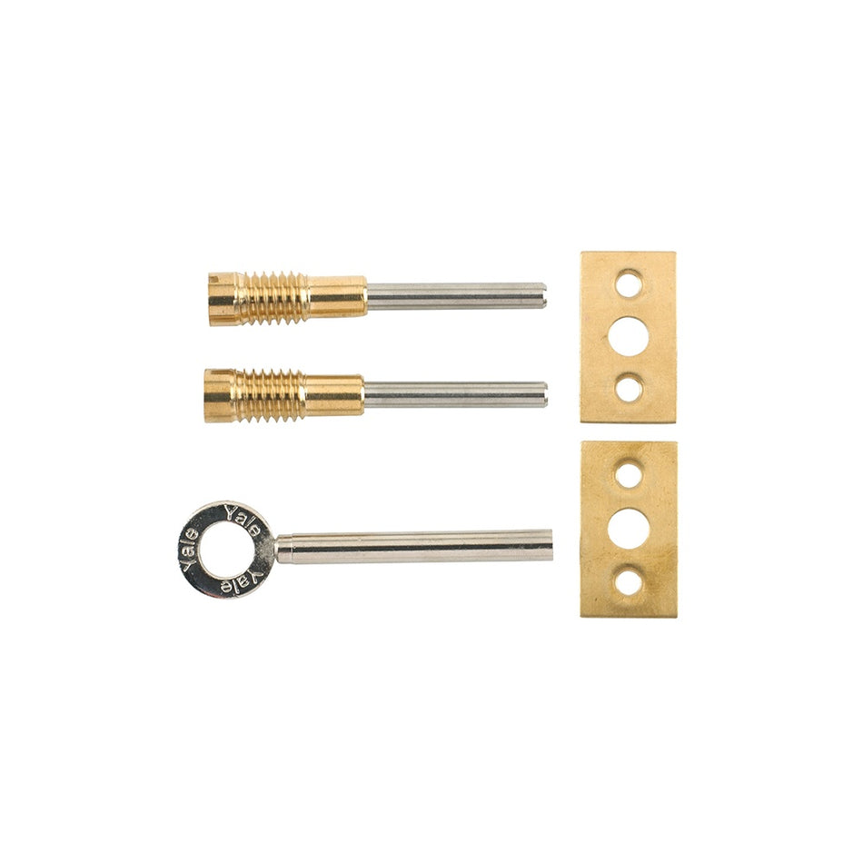 Yale Locks 8013 Dual Screw Window Lock Brass Finish Pack of 2