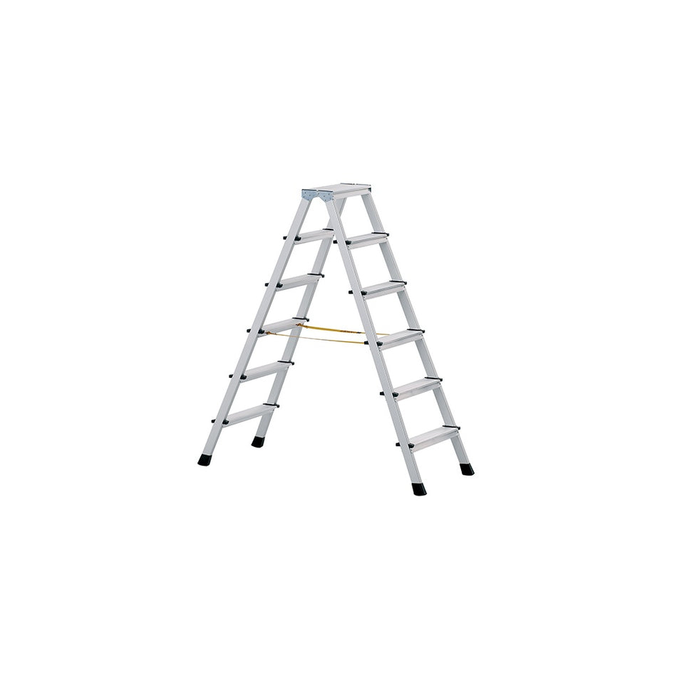 Zarges Anodised Double Sided Steps Open 1.43m 2 x 6 Rungs