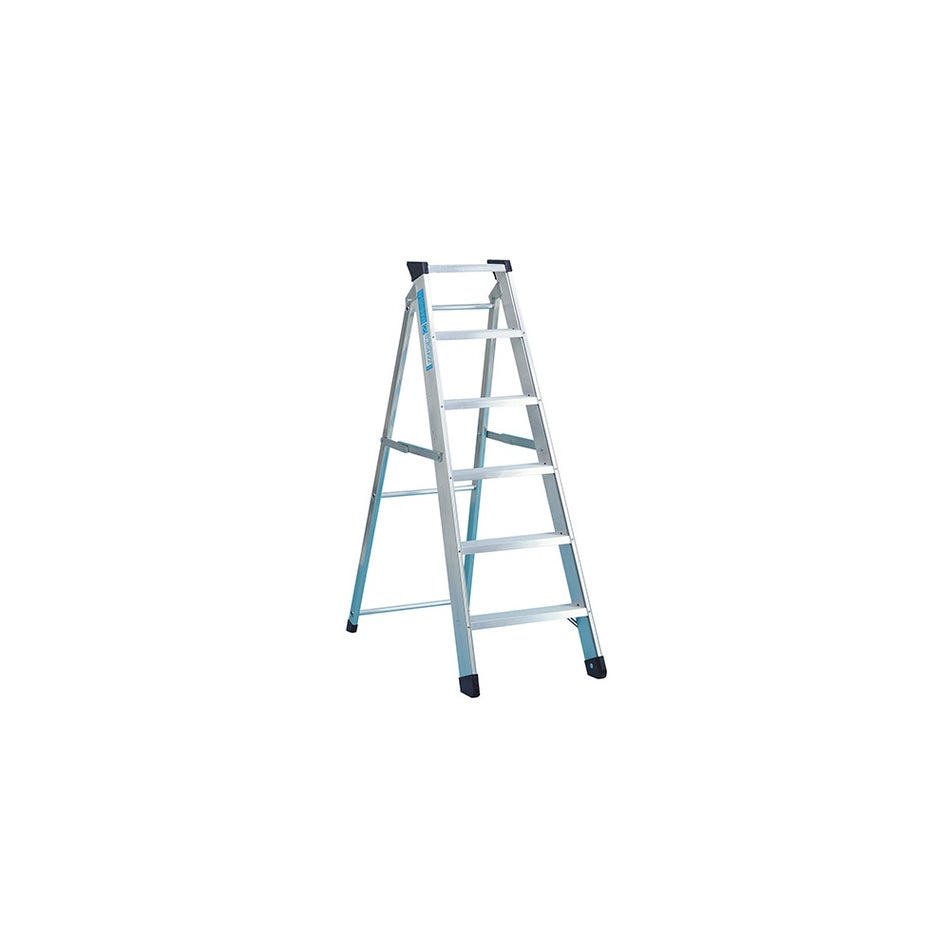 Zarges Industrial Swingback Steps Open 2.16m Closed 2.35m 10 Rungs