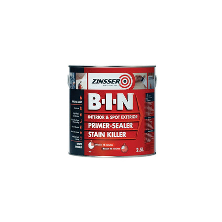 Zinsser B.I.N Primer / Sealer Stain Killer Paint 2.5 Litre