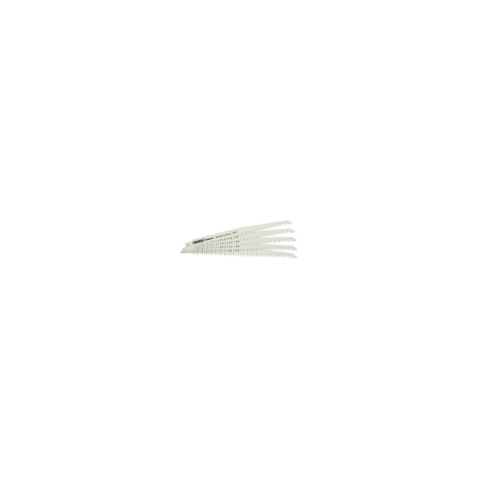 DRAPER Expert 150mm 6tpi Bi-Metal Reciprocating Saw Blades for Wood Cutting - Pack of 3 Blades: Model No.RSB/W